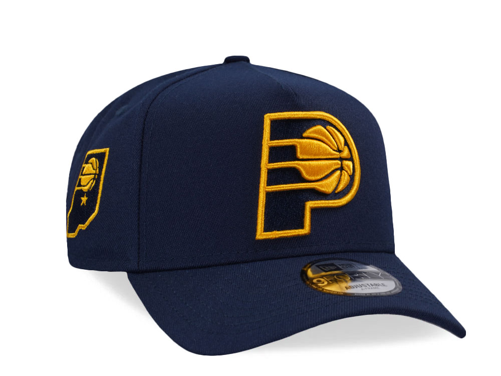 New Era Indiana Pacers Oceanside Blue Prime Edition 9Forty A Frame Snapback Gorra