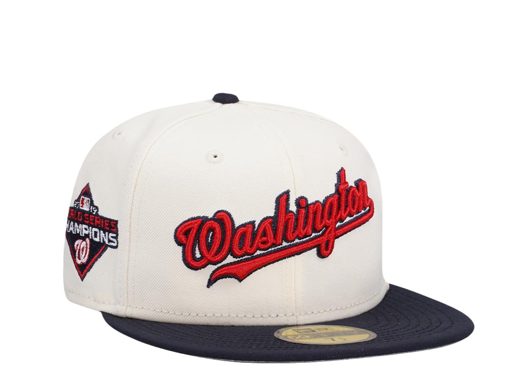 New Era Washington Nationals World Series Champions 2019 Classic Chrome Two Tone Edition 59Fifty Fitted Gorra
