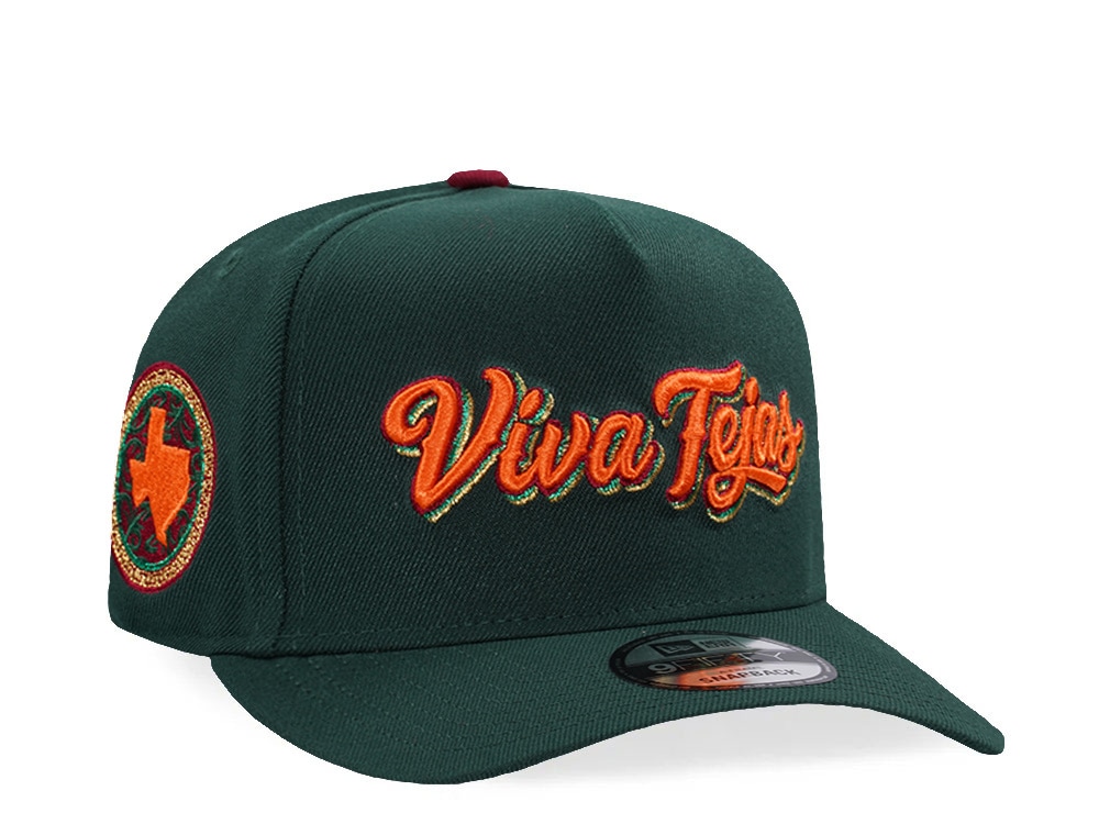 New Era Texas Rangers City Connect Dark Green Prime Edition 9Fifty A Frame Snapback Gorra