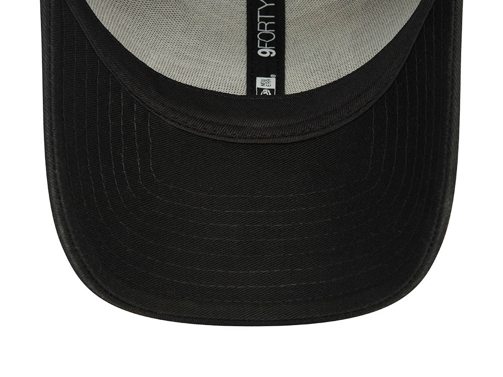 New Era Logo Black 9Forty Strapback Gorra