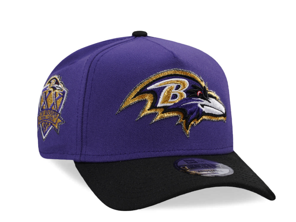 New Era Baltimore Ravens 20 Seasons Purple Two Tone Edition 9Forty A Frame Snapback Gorra