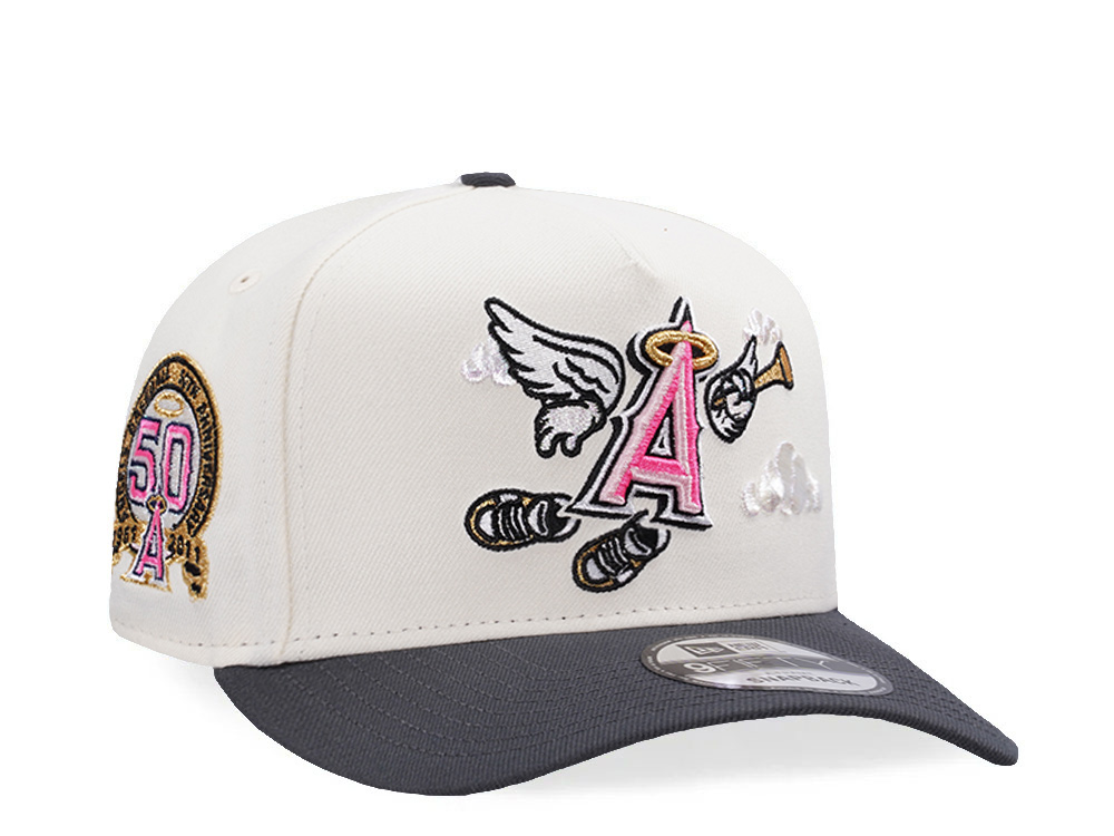 New Era Anaheim Angels 50th Anniversary Chrome Two Tone Edition 9Fifty A Frame Snapback Gorra
