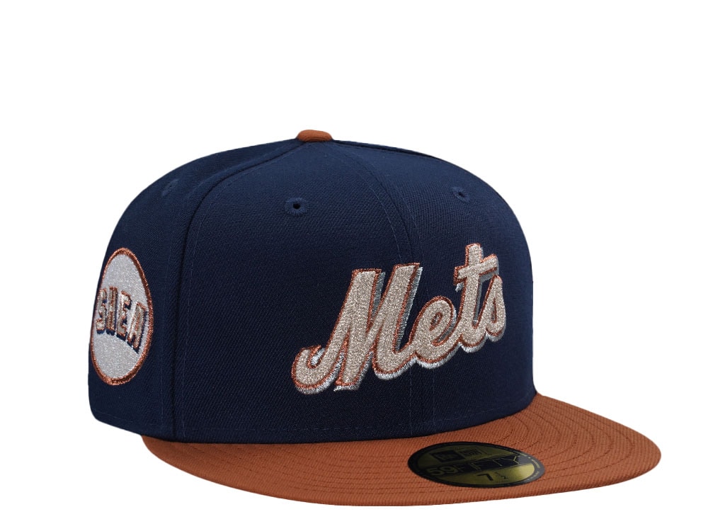 New Era New York Mets Shea Stadium Chainstitch Oceanblue Two Tone Edition 59Fifty Fitted Gorra
