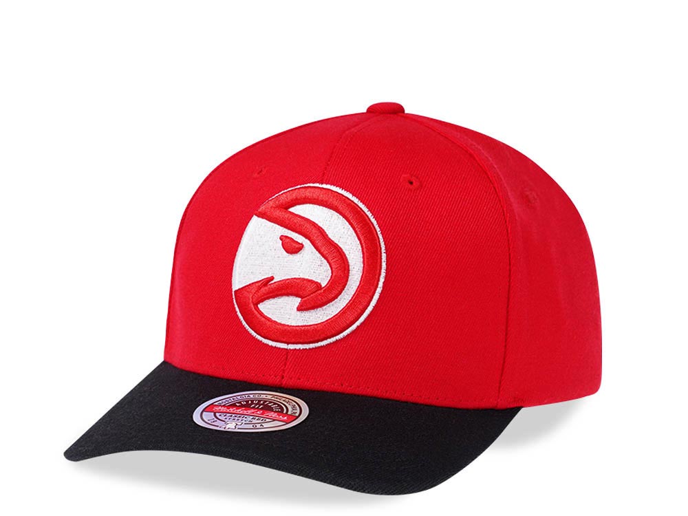 Mitchell & Ness Atlanta Hawks Two Tone Red Line Solid Flex Snapback Gorra