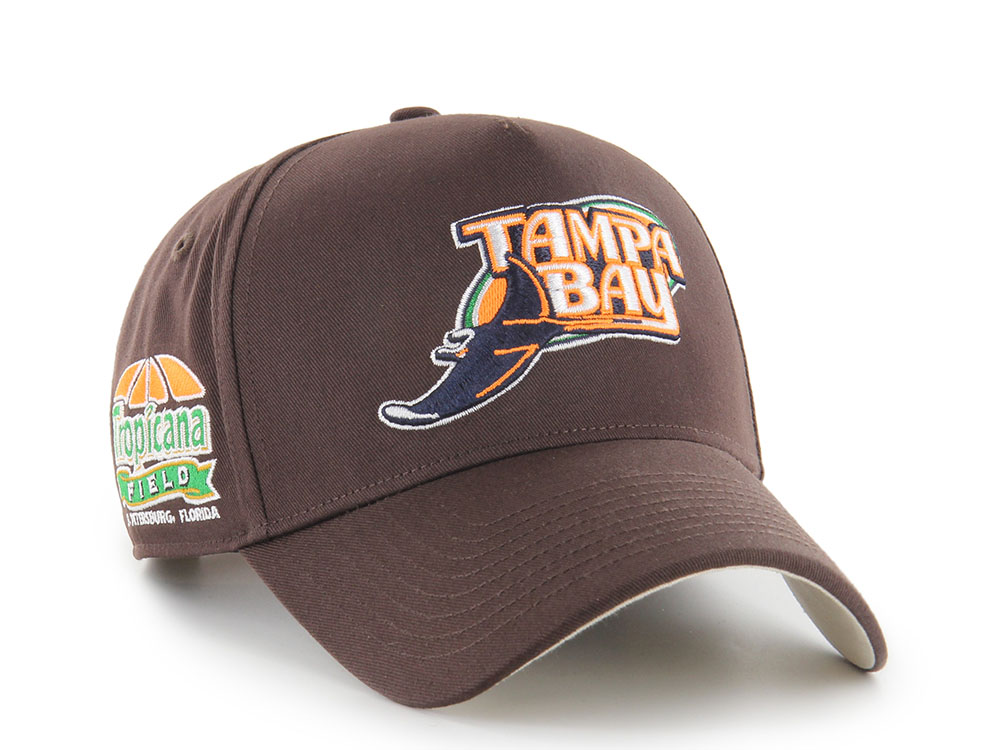 47Brand Tampa Bay Rays Cooperstwon Tropicana Field Brown Edition MVP Snapback Gorra