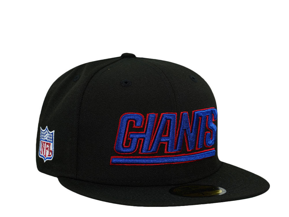 New Era New York Giants Black Throwback Prime Edition 59Fifty Fitted Gorra