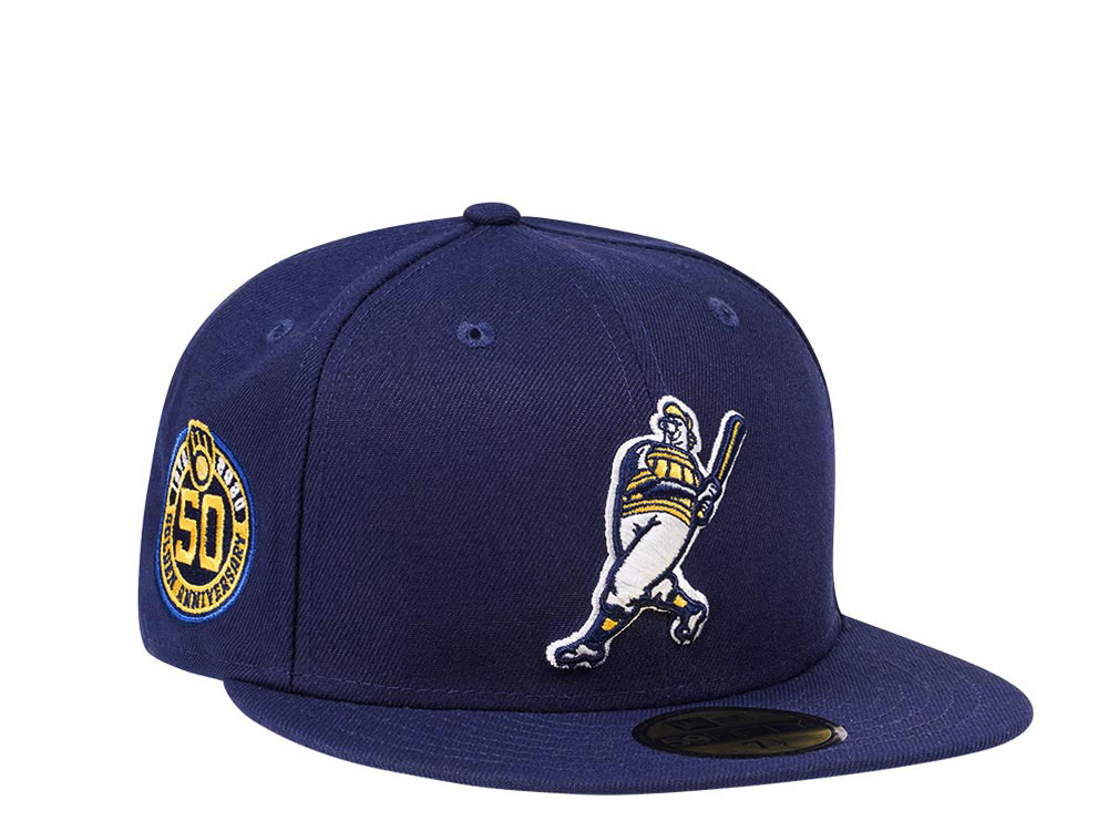 New Era Milwaukee Brewers 50th Anniversary Navy Edition 59Fifty Fitted Gorra