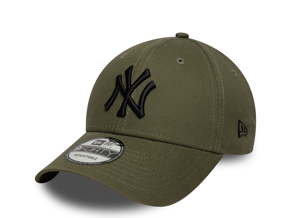 New Era New York Yankees League Essential Olive Edition 9Forty Strapback Gorra