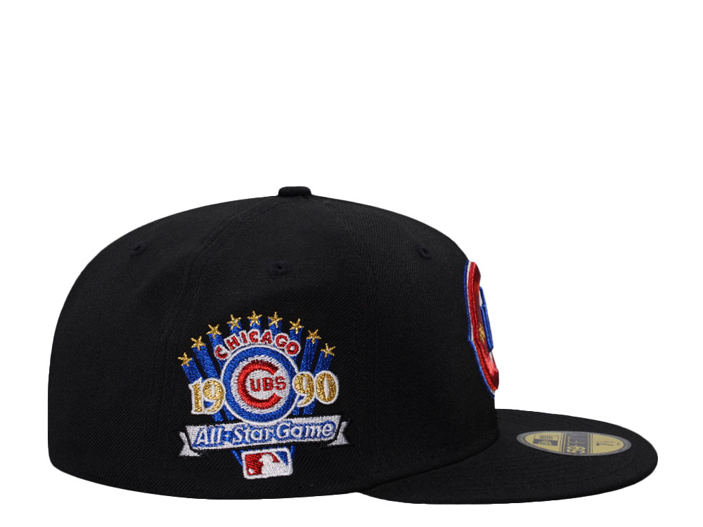 New Era Chicago Cubs All Star Game 1990 Black Wool Throwback Edition 59Fifty Fitted Gorra