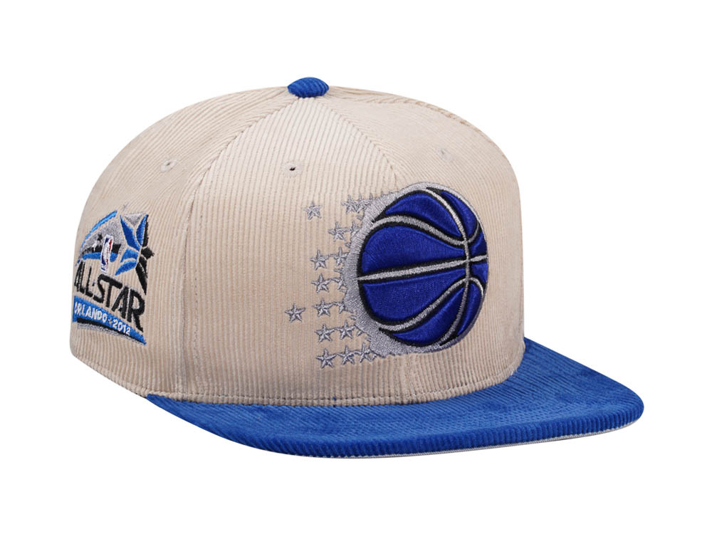 Mitchell & Ness Orlando Magic All Star 2012 Two Tone Hardwood Classic Cord Edition Dynasty Fitted Gorra