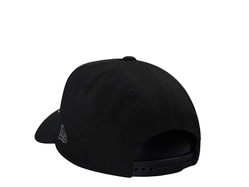 New Era Seattle Kraken Fear the Deep Metallic Black Prime Edition 9Forty A Frame Snapback Gorra