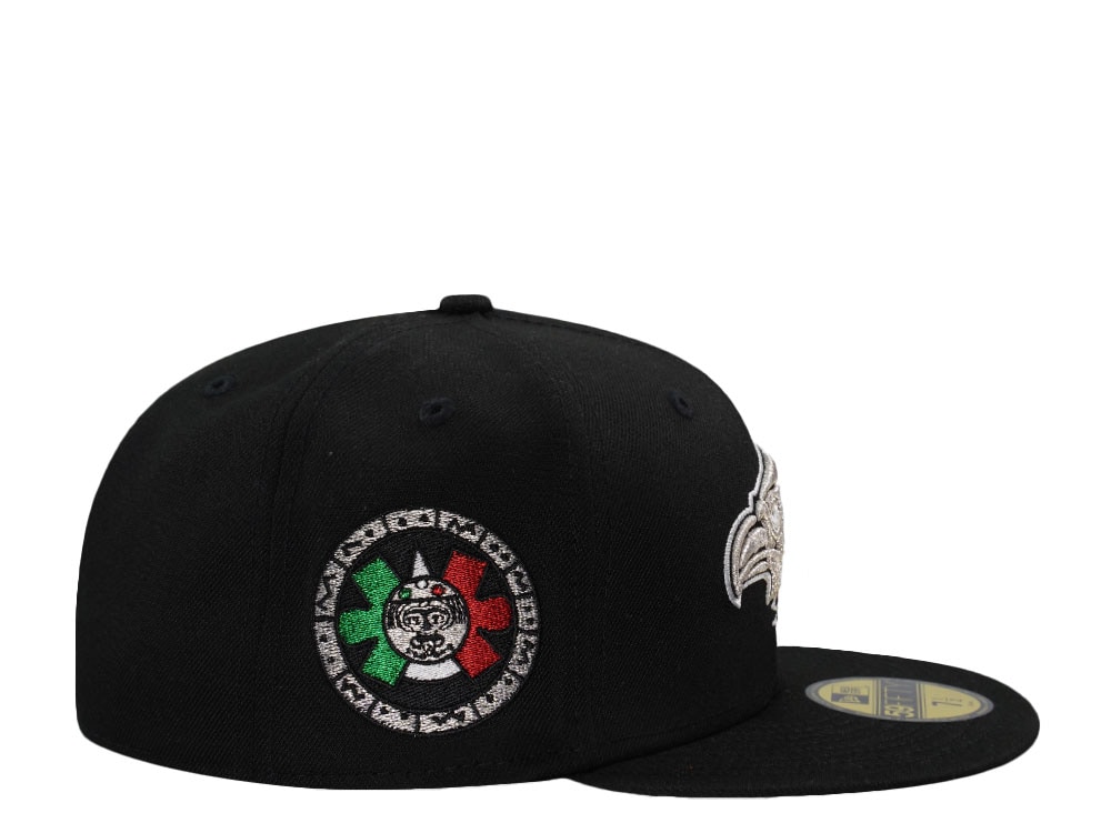 New Era Mexico Aztec Eagle Warrior Black Prime Edition 59Fifty Fitted Gorra