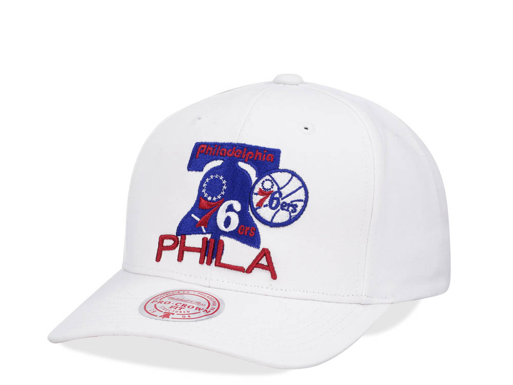 Mitchell & Ness Philadelphia 76ers All in Pro White Snapback Gorra