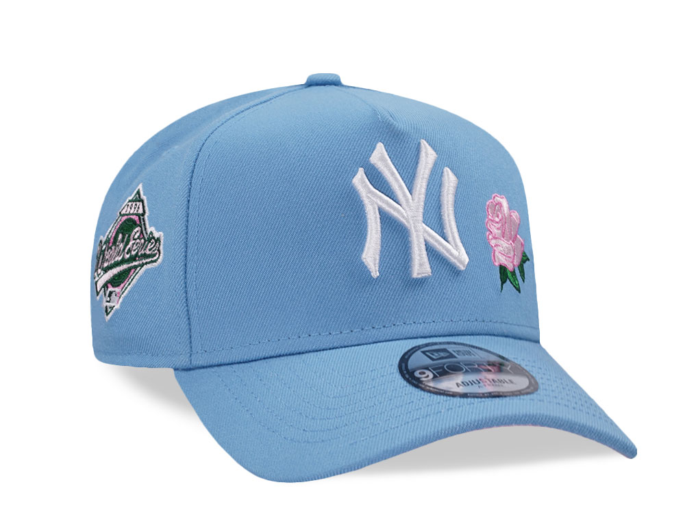 New Era New York Yankees World Series 1996 Sky Pink Edition 9Forty A Frame Snapback Gorra