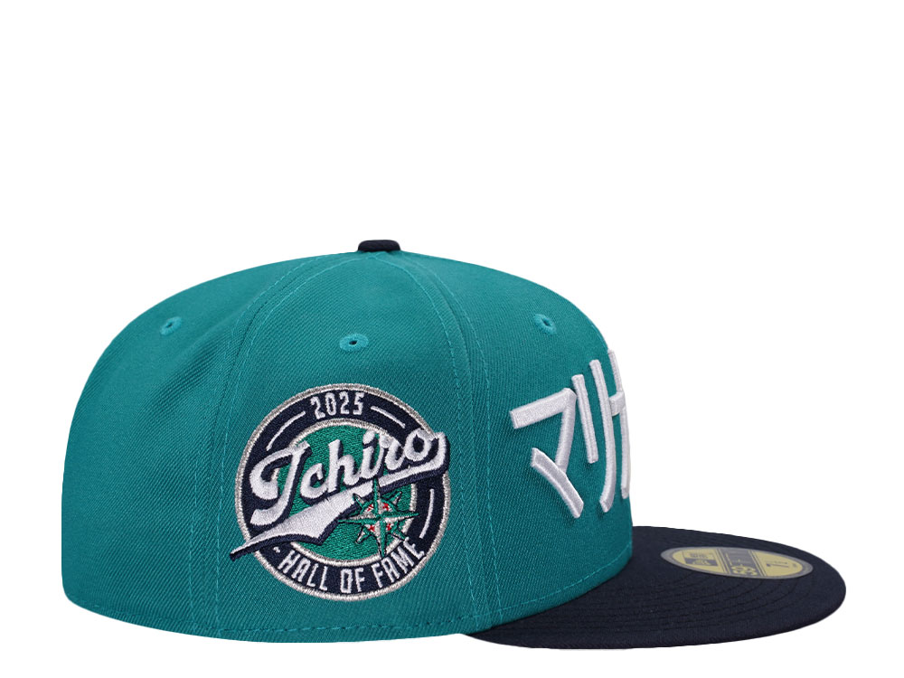 New Era Seattle Mariners Ichiro Hall of Fame Teal Two Tone Edition 59Fifty Fitted Gorra