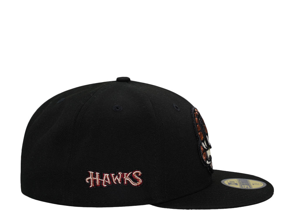 New Era Boise Hawks Black Throwback Edition 59Fifty Fitted Gorra