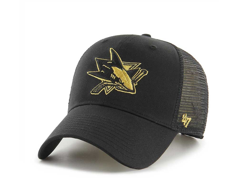47Brand San Jose Sharks Gold Classic Trucker Snapback Gorra