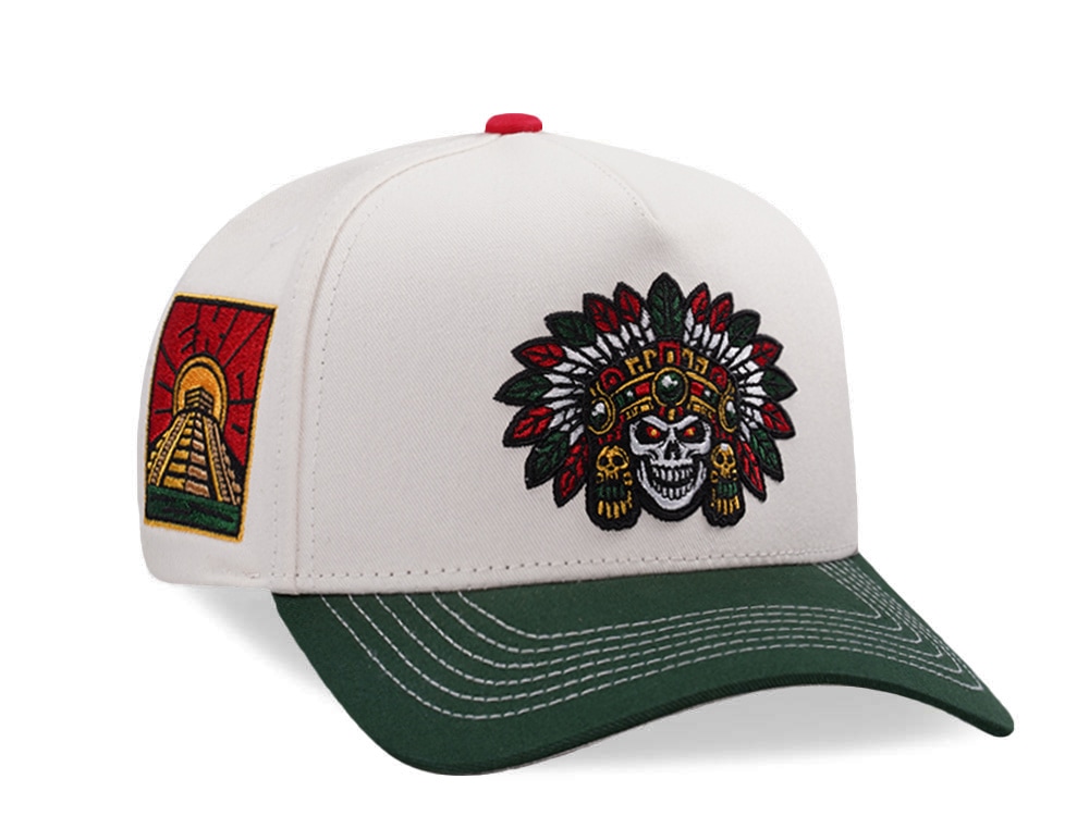 Parallel Union Mexico Skull Headdress Chrome Two Tone Edition Snapback Gorra