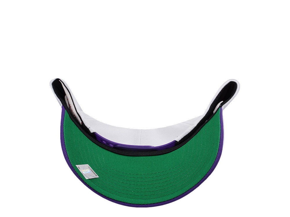 Mitchell & Ness Los Angeles Lakers NBA Playoffs 1996 Chrome Two Tone Editon Pro Crown Fit Snapback Gorra
