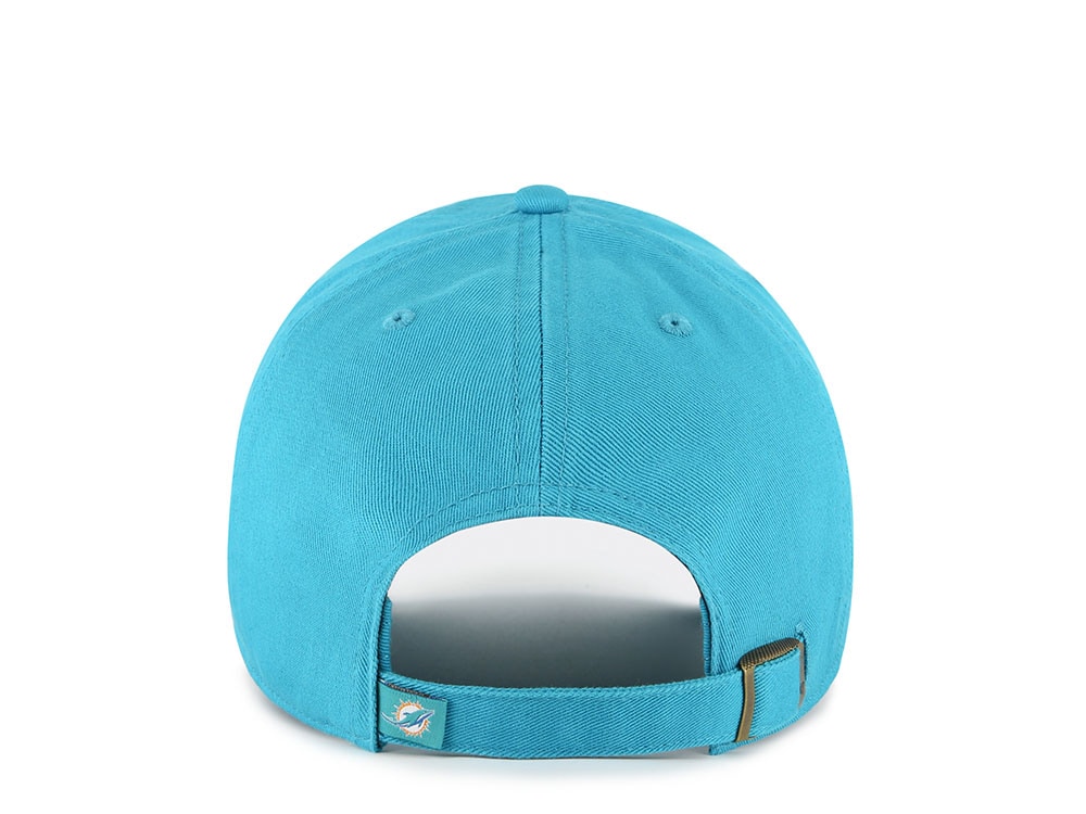 47Brand Miami Dolphins Neptune Blue Classic Edition Clean Up Strapback Gorra