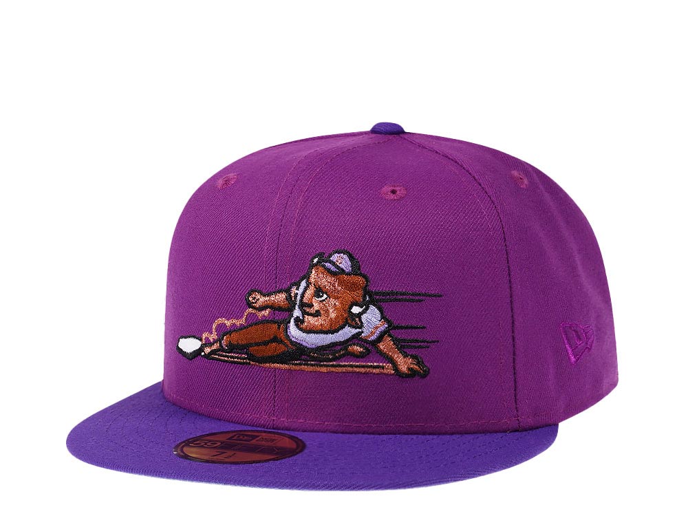 New Era Buffalo Bisons Sliding Purple Berry Prime Edition 59Fifty Fitted Gorra