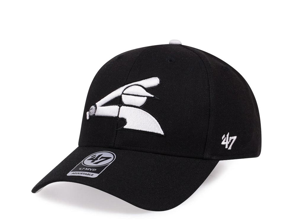 47Brand Chicago White Sox Classic Black Strapback Gorra