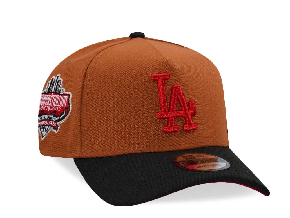 New Era Los Angeles Dodgers 40th Anniversary Stadium Earth Brown Two Tone Edition 9Forty A Frame Snapback Gorra