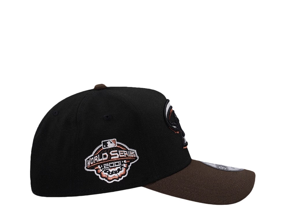New Era Arizona Diamondbacks World Series 2001 Walnut Two Tone Edition 9Forty A Frame Snapback Gorra