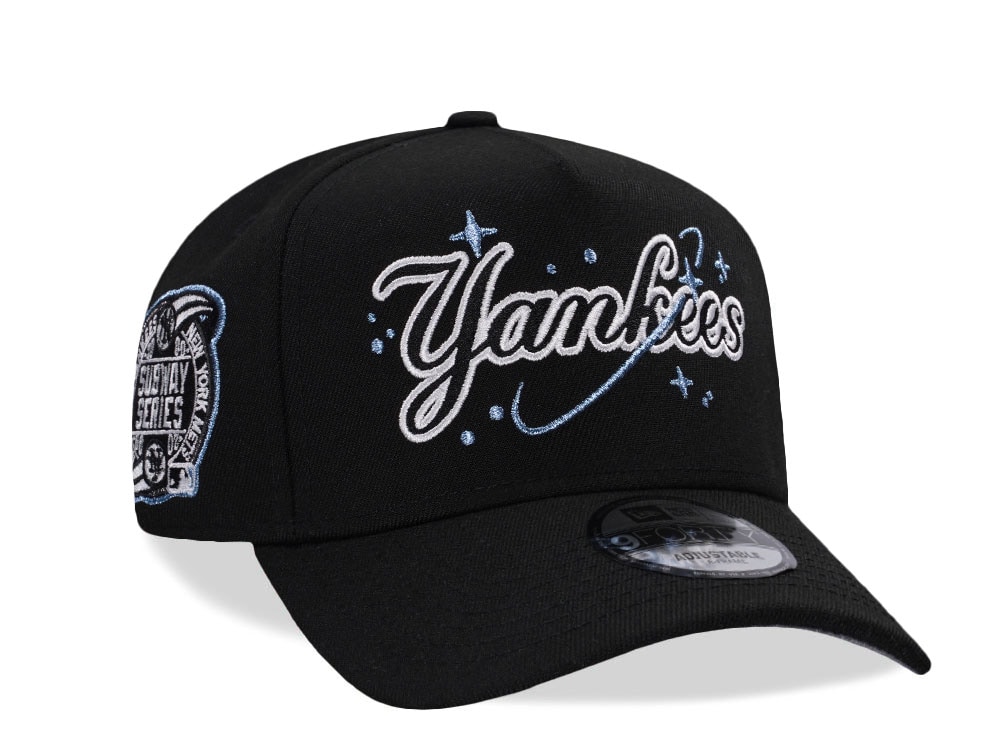 New Era New York Yankees Subway Series 2000 Space Script Black Prime Edition 9Forty A Frame Snapback Gorra