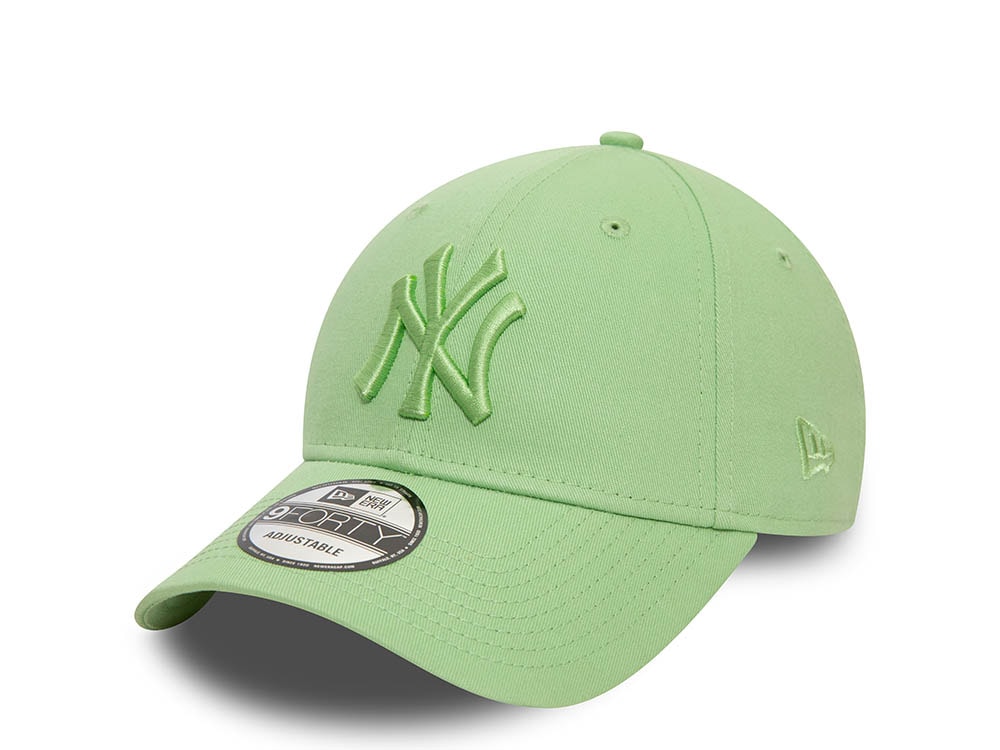 New Era New York Yankees League Essential Green 9Forty Strapback Gorra