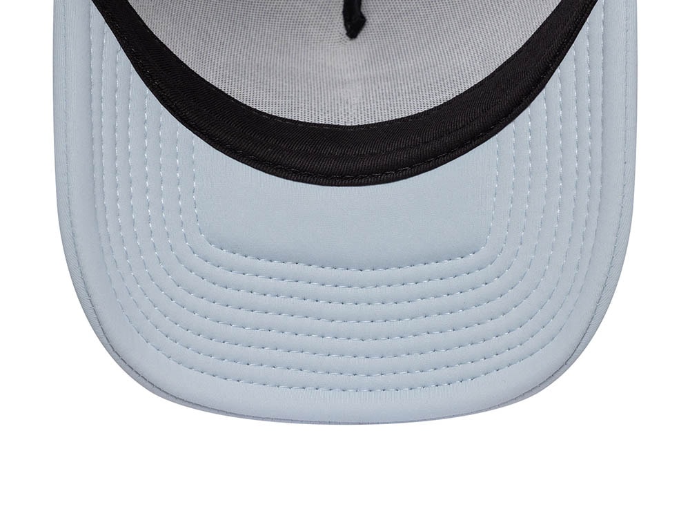 New Era Oval Foam Patch Sky Blue 9Forty A Frame Trucker Snapback Gorra