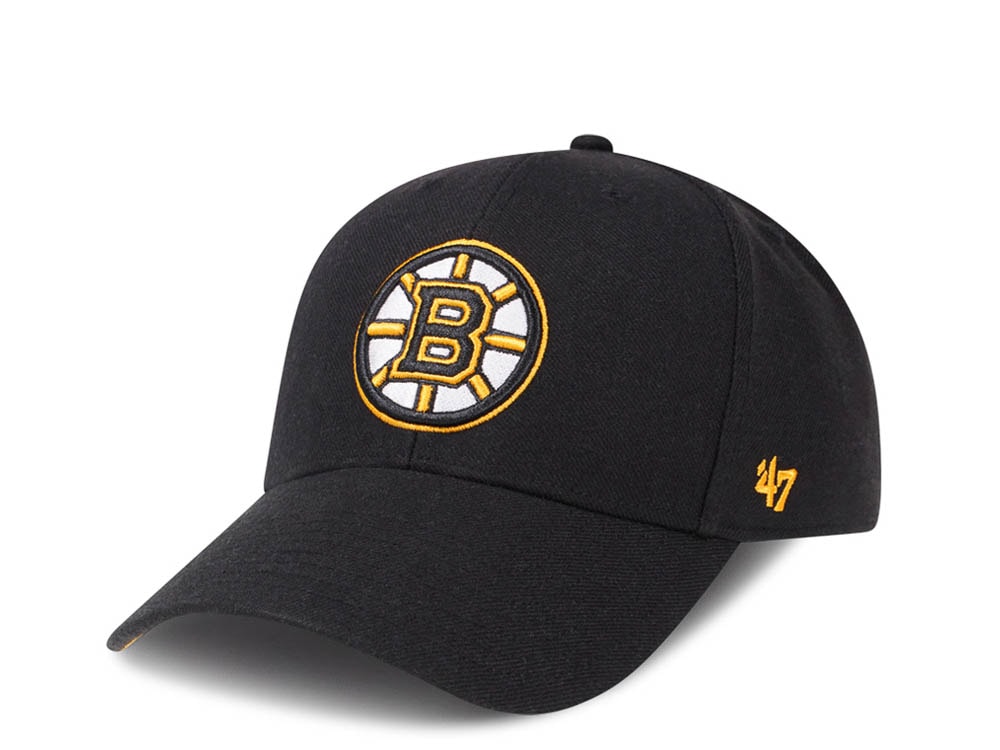 47Brand Boston Bruins Black Color Classic Snapback Gorra