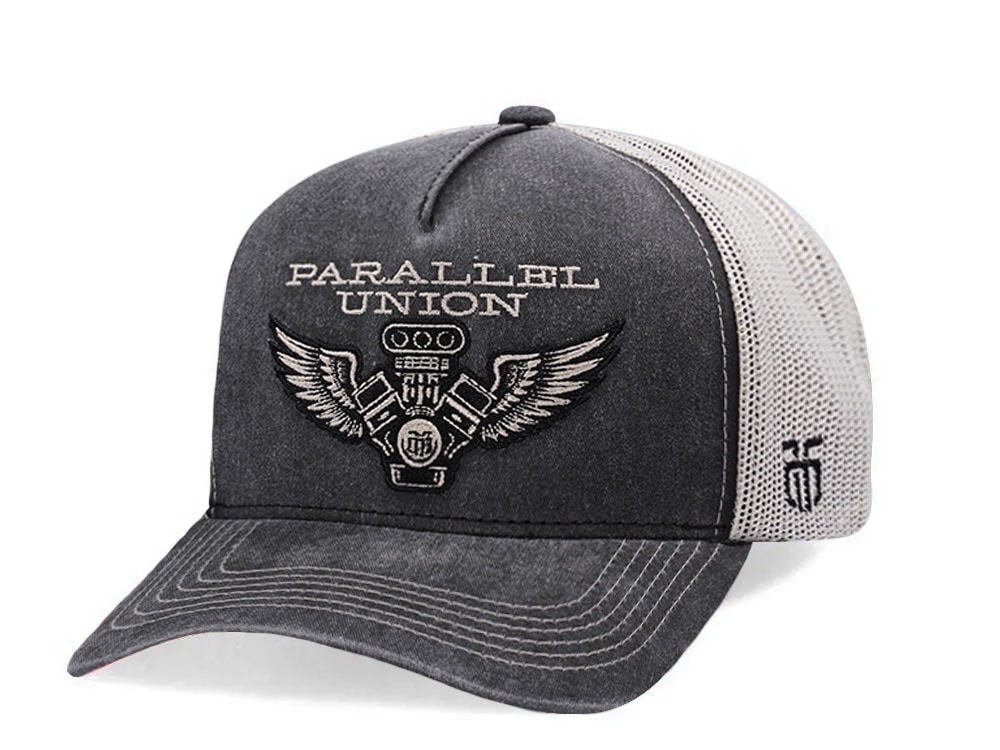 Parallel Union Engine Patch Gray Edition Trucker Snapback Gorra