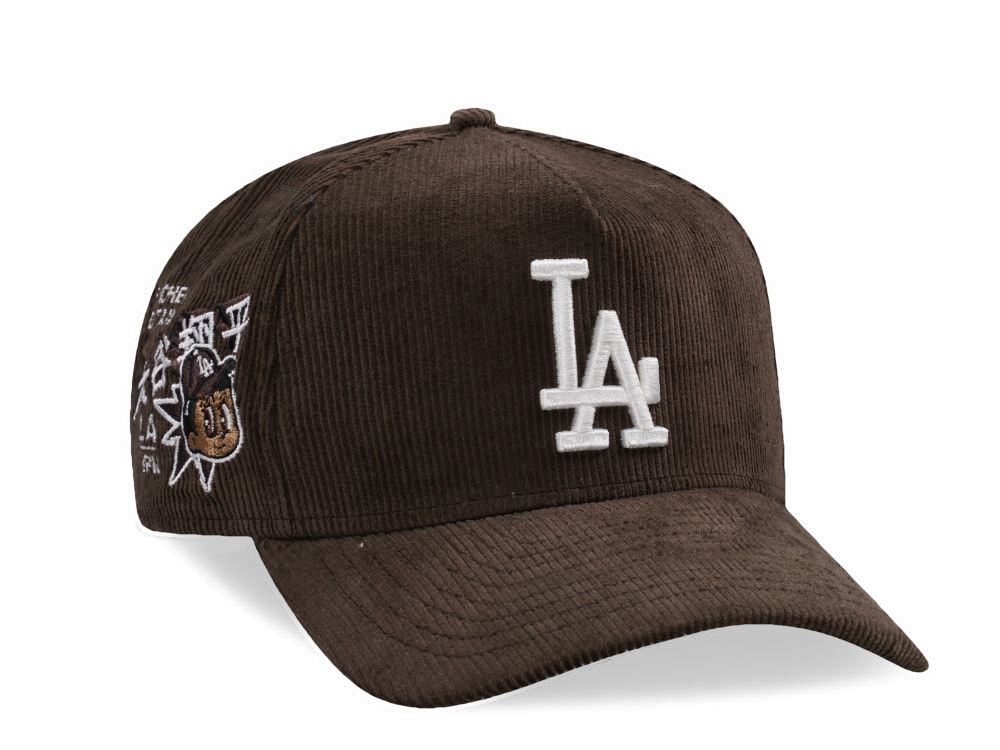 New Era Los Angeles Dodgers Ohtani Walnut Corduroy Prime Edition 9Forty A Frame Snapback Gorra