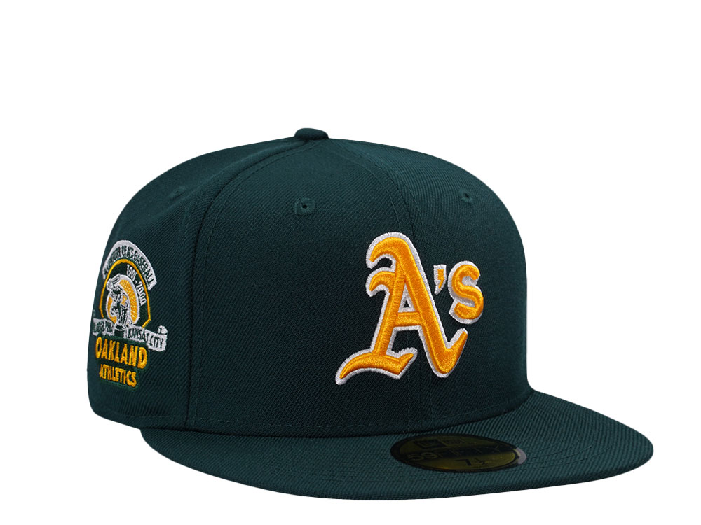 New Era Oakland Athletics 100 Years Anniversary Dark Green Wool Edition 59Fifty Fitted Gorra