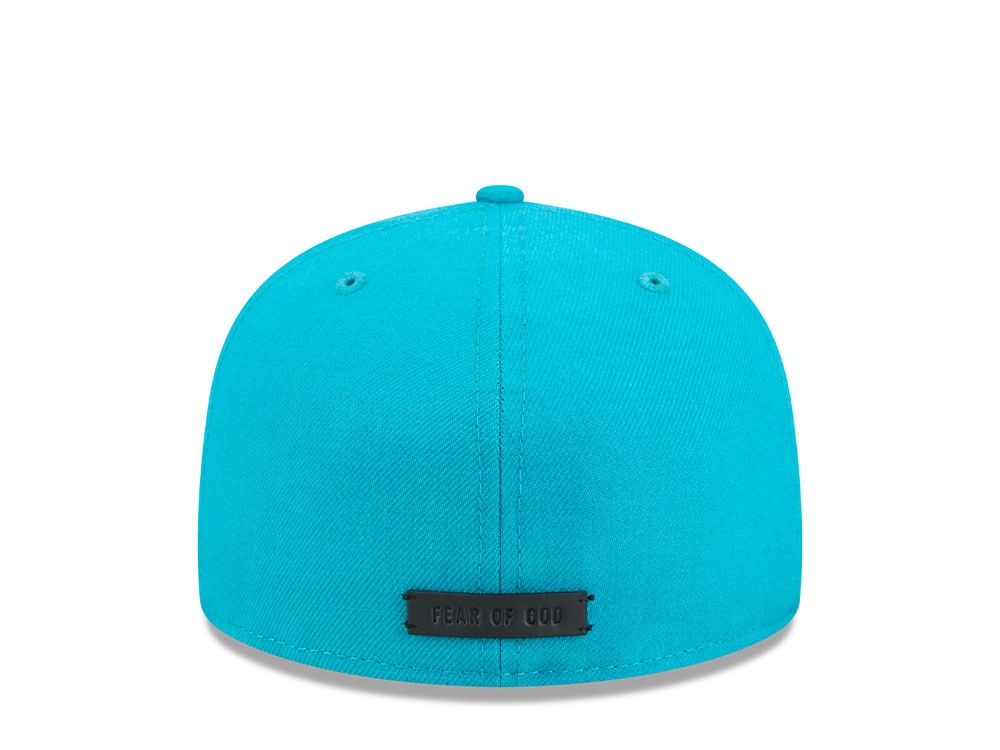 New Era Miami Marlins Fear of God Teal Essentials Classic Edition 59Fifty Fitted Gorra