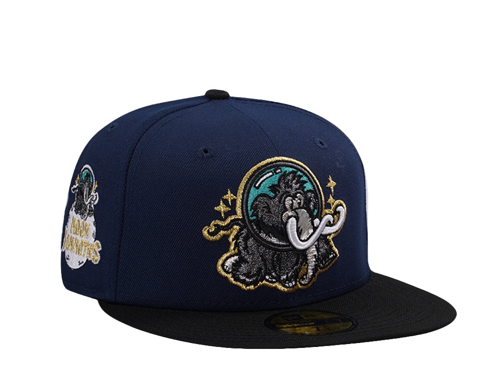 New Era Erie Sea Wolves Moon Mammoths Ocean Blue Two Tone Edition 59Fifty Fitted Gorra