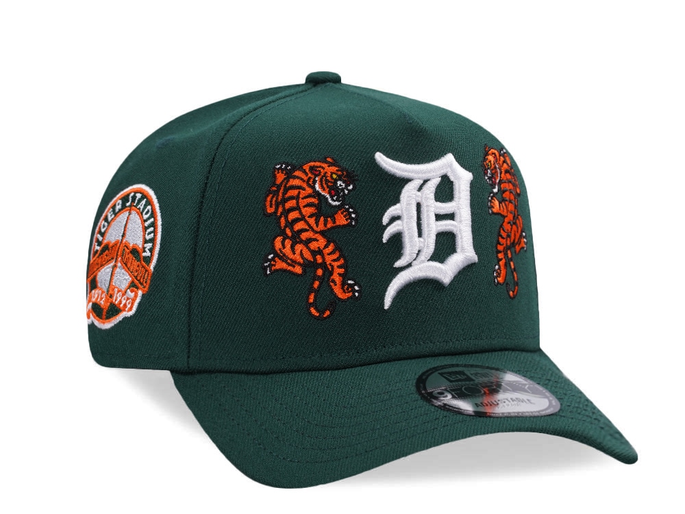New Era Detroit Tigers Stadium Series Tiger Dark Green Prime Edition 9Forty A Frame Snapback Gorra