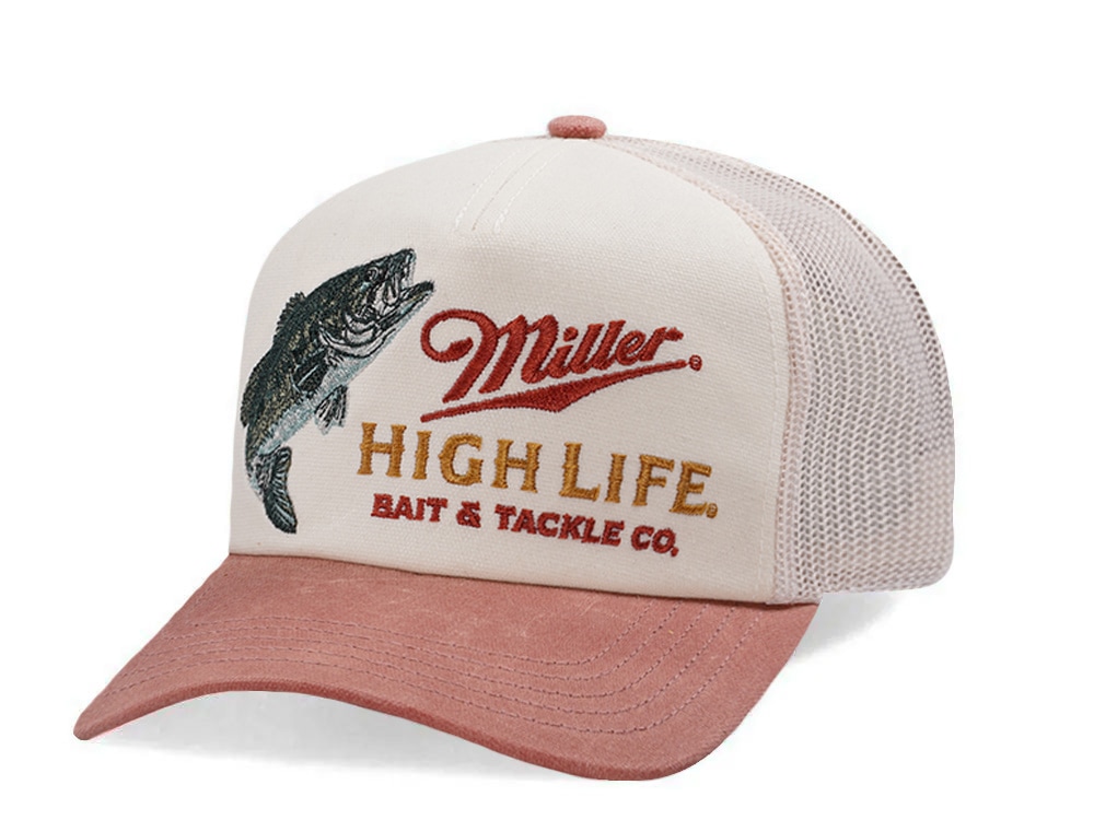 American Needle Miller High Life Remington Ivory Two Tone Edition Trucker Snapback Gorra