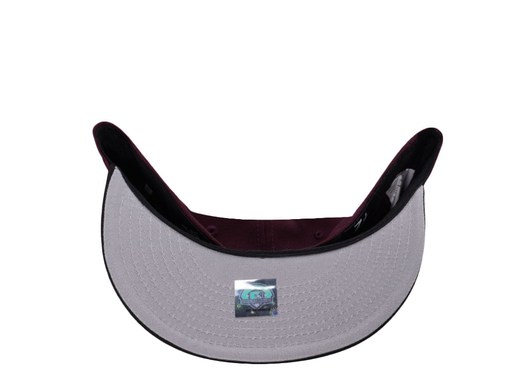 New Era Akron Devil Strips Maroon Two Tone Edition 59Fifty Fitted Gorra