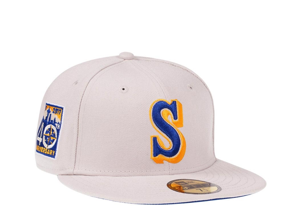 New Era Seattle Mariners 40th Anniversary Cream Edition 59Fifty Fitted Gorra