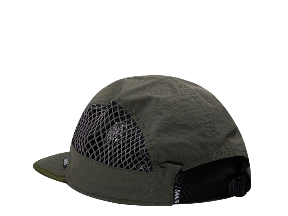 Djinns 5 Panel Olive Big Net Mountain Strapback Gorra