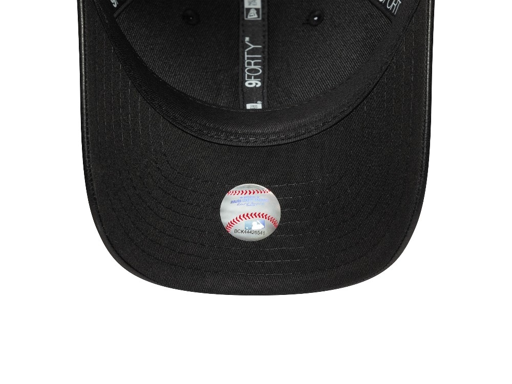 New Era Detroit Tigers Black PU Leather Edition 9Forty M Crown Snapback Gorra