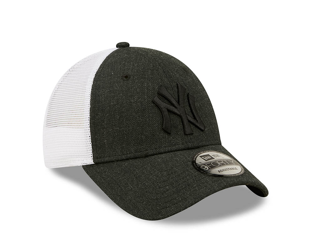 New Era New York Yankees Black Home Field Edition 9forty Trucker Strapback Gorra