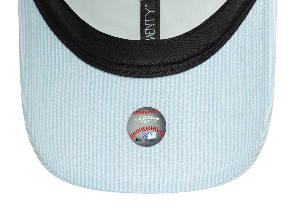 New Era Los Angeles Dodgers Seersucker Light Blue 9Twenty Strapback Gorra