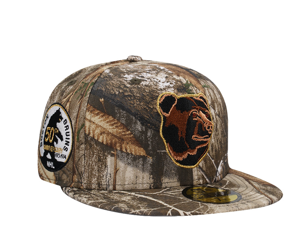 New Era Boston Bruins 50th Anniversary Realtree Prime Edition 59Fifty Fitted Gorra