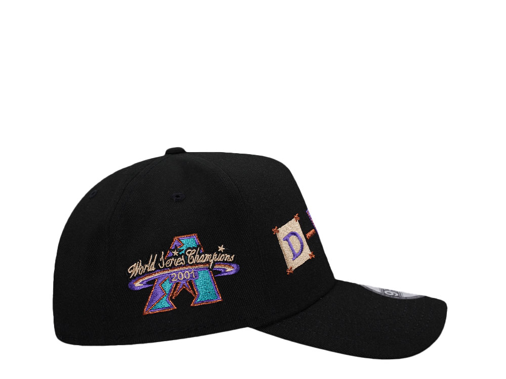 New Era Arizona Diamondbacks World Series Champions 2001 Script Edition 9Forty A Frame Snapback Gorra