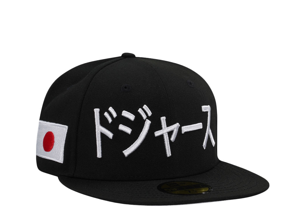 New Era Los Angeles Dodgers Japan Black White Edition 59Fifty Fitted Gorra
