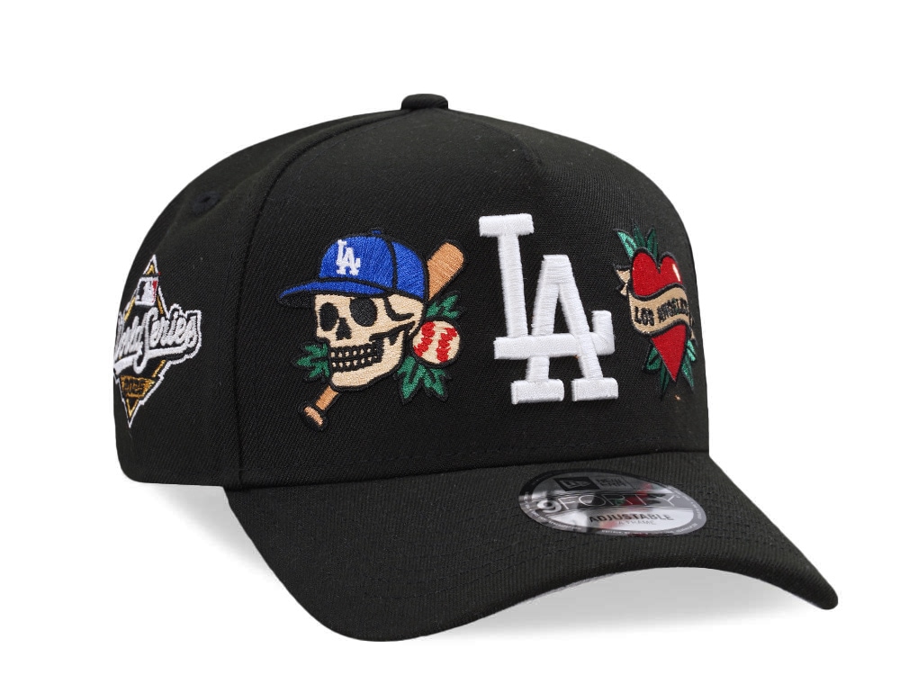 New Era Los Angeles Dodgers World Series 2025 Tattoo Black Prime Edition 9Forty A Frame Snapback Gorra