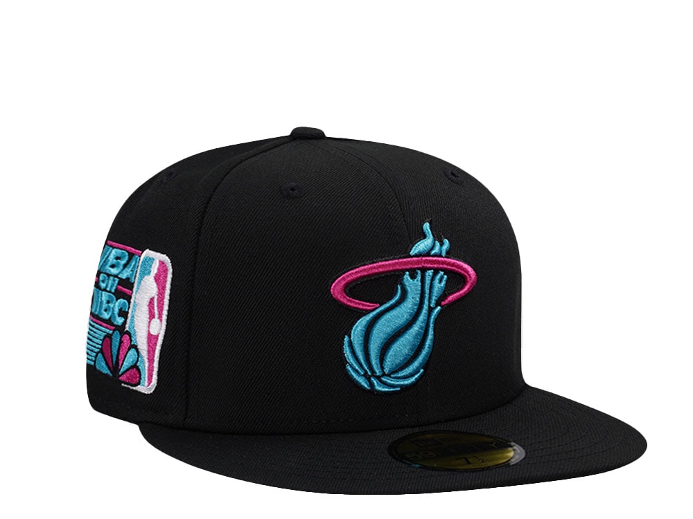 New Era Miami Heat NBA on NBC Black Prime Edition 59Fifty Fitted Gorra